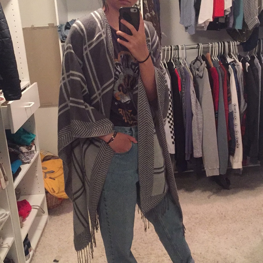 Poncho Style Cardigan by Cake & Roses